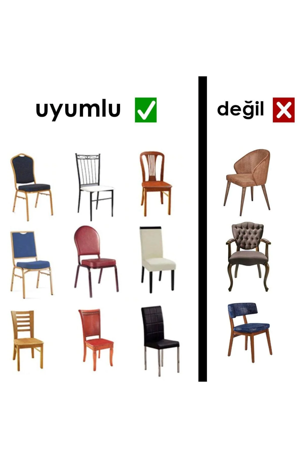 İpek Görünümlü Lastikli Kadife Sandelye Kılıfı
