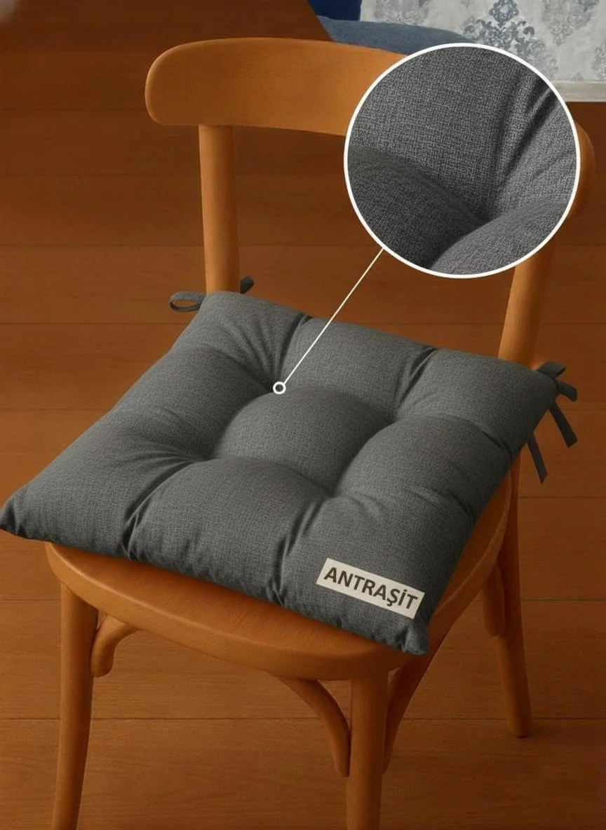Pofidik Sandalye Minderi, Bağcıklı 40x40
